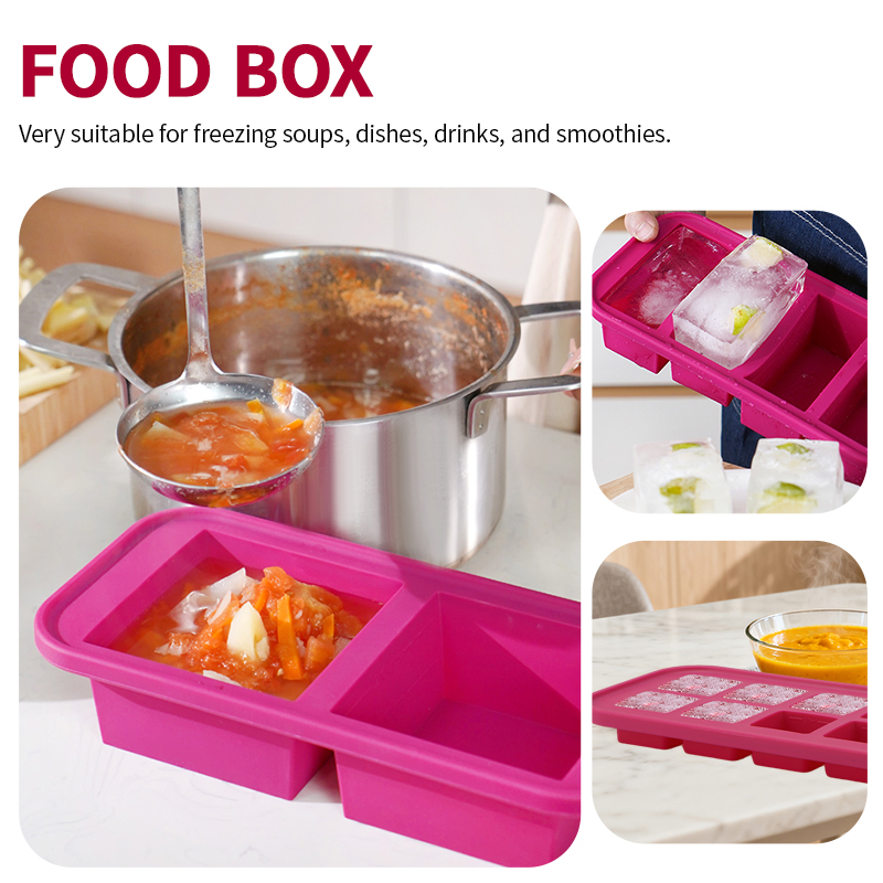 2 Or 3-Piece Silicone Freezer  - огляд і ціна Meal Prep Chia Pudding