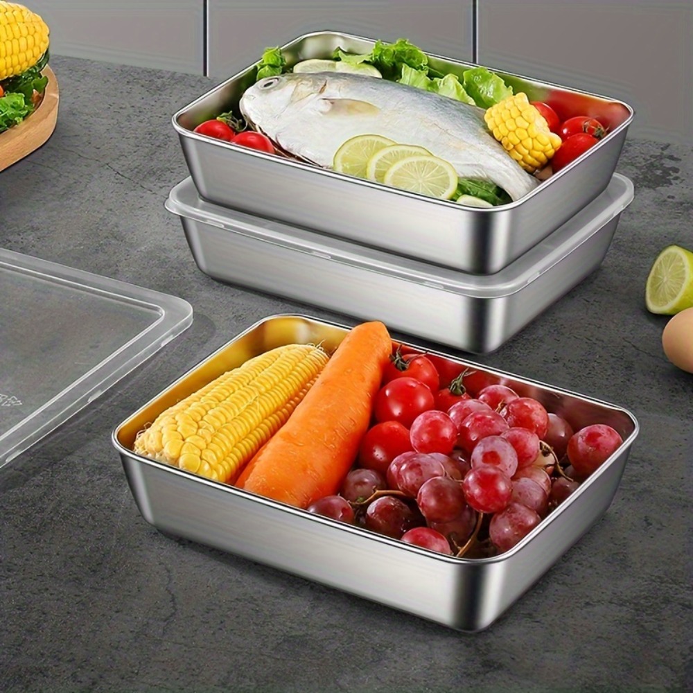 5-Piece Stainless Steel Food S - огляд і ціна Meal Prep Containers Xl