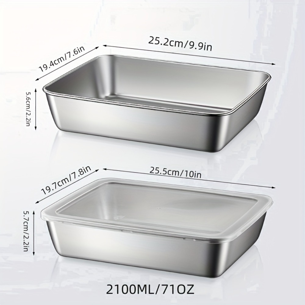 5-Piece Stainless Steel Food S - огляд і ціна Meal Prep Containers Xl