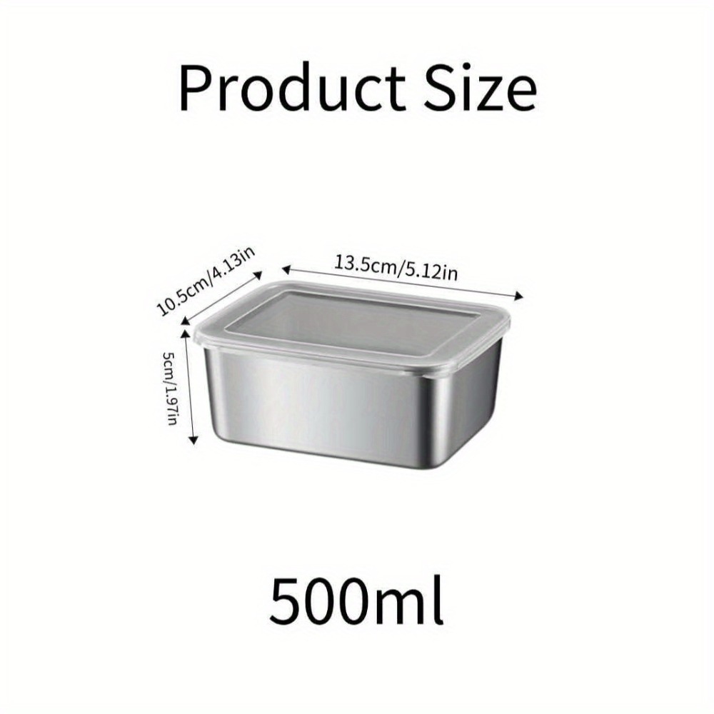 5pc Stainless Steel Food Stora - огляд і ціна Meal Prep Containers Xl