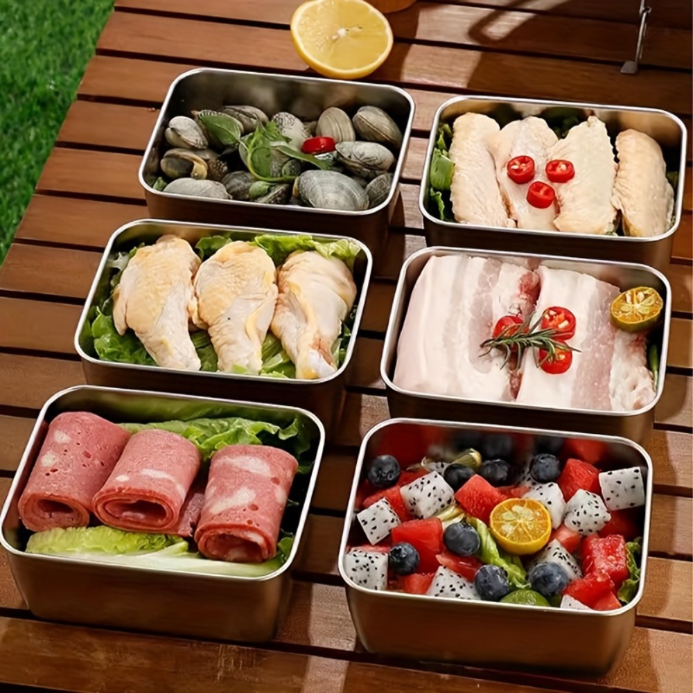5pc Stainless Steel Food Stora - огляд і ціна Meal Prep Containers Xl
