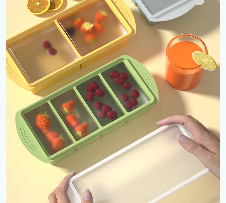 1000ML Silicone Freezer Tray w - огляд і ціна Meal Prep Chia Pudding
