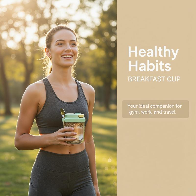 [E] Breakfast Cup Portable Oat - огляд і ціна Meal Prep Yogurt