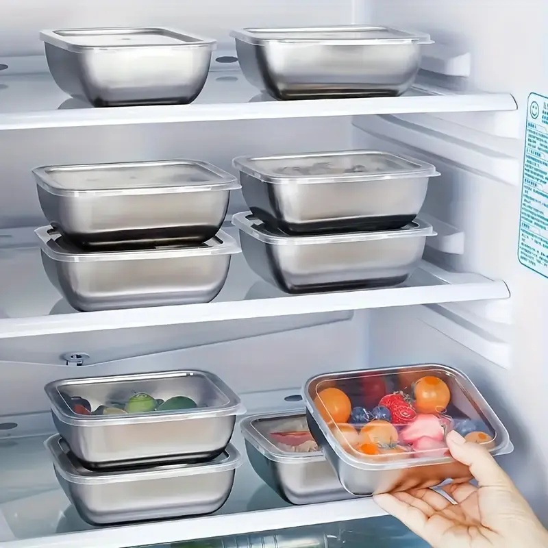 5-Piece Stainless Steel Food S - огляд і ціна Meal Prep Containers Xl