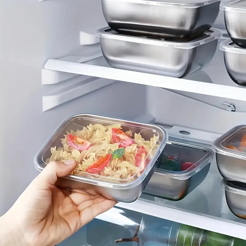 5pcs Stainless Steel Food Stor - огляд і ціна Meal Prep Containers Xl