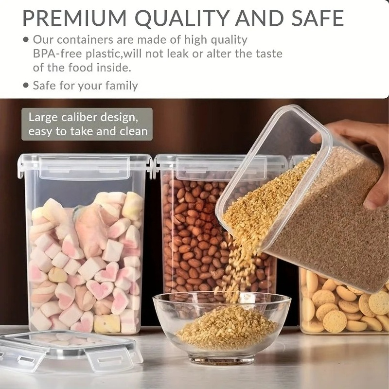 6Pcs Airtight Food Storage Con - огляд і ціна Meal Prep Containers Xl