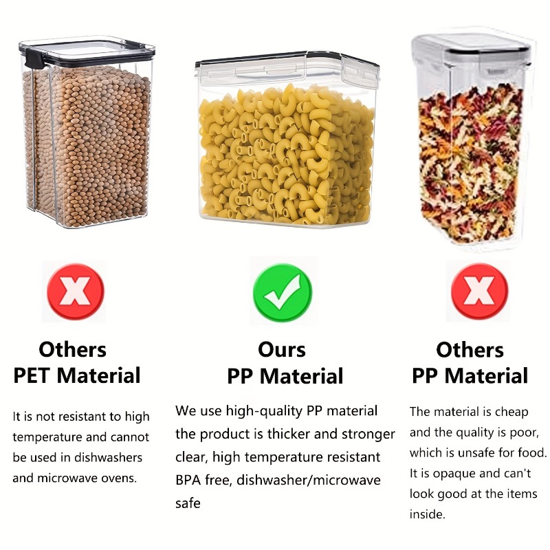 6Pcs Airtight Food Storage Con - огляд і ціна Meal Prep Containers Xl