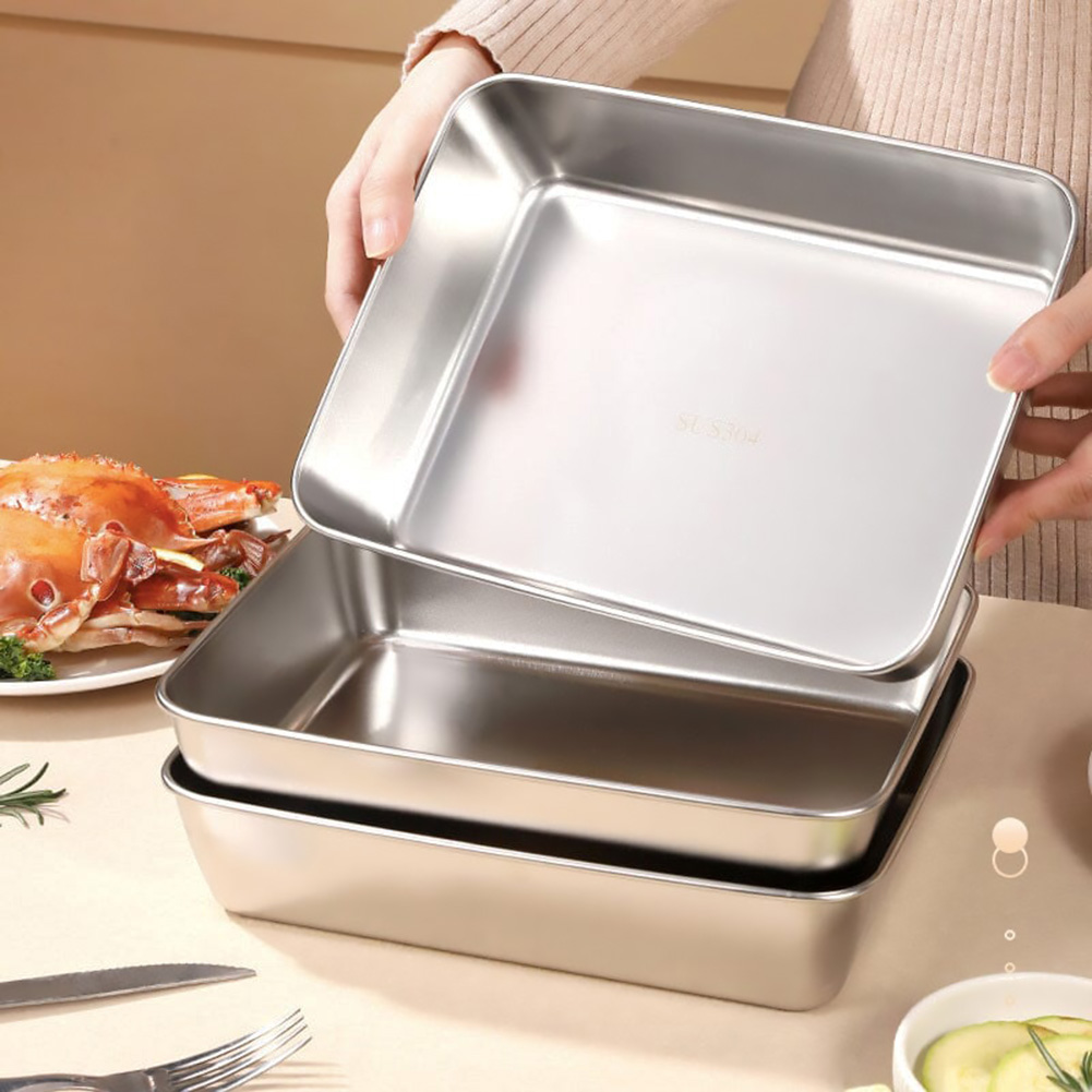 Stainless Steel Square Plate T - огляд і ціна Meal Prep Containers Xl