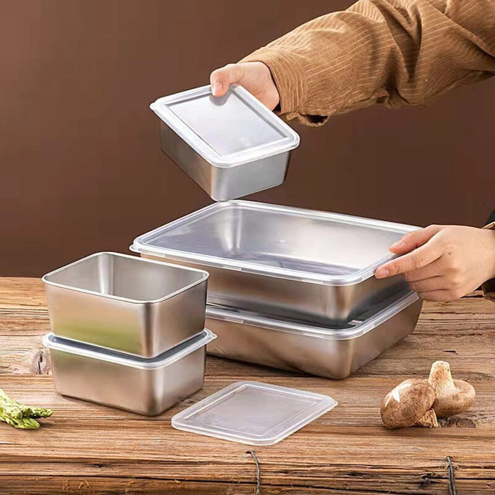 Stainless Steel Square Plate T - огляд і ціна Meal Prep Containers Xl