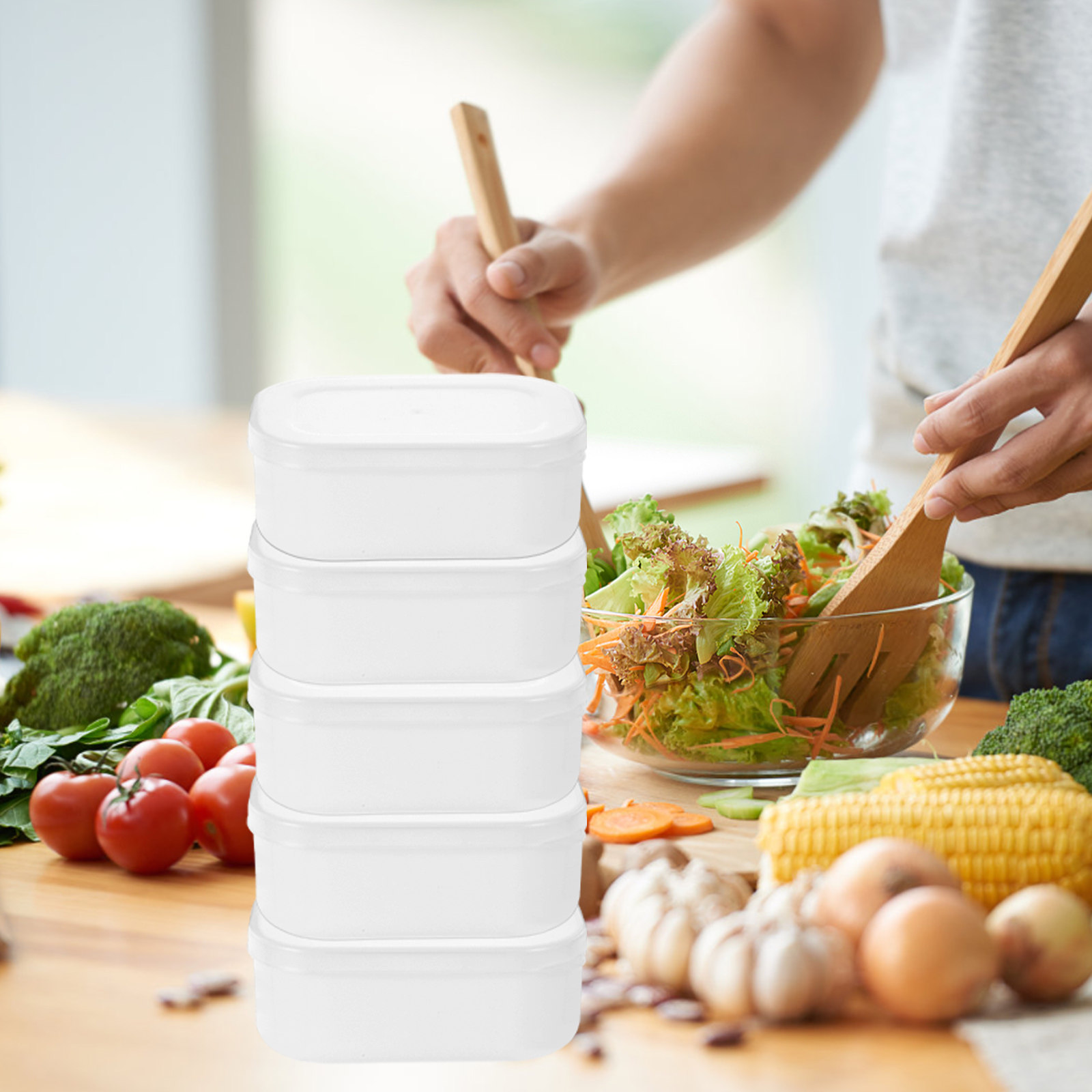 5Pcs Rice Grain Portion Storag - огляд і ціна Meal Prep Diet