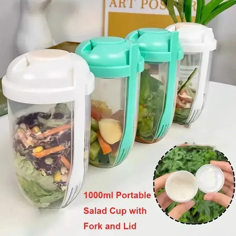 Portable Salad Bowl with Lid a - огляд і ціна Meal Prep Yogurt