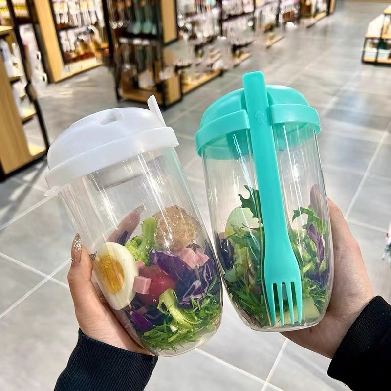 Portable Salad Bowl with Lid a - огляд і ціна Meal Prep Yogurt