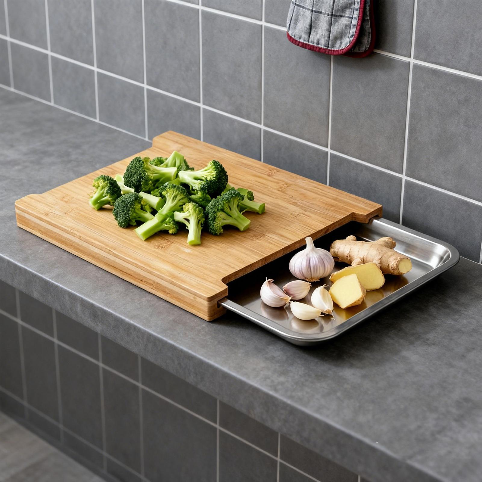 Wooden Cutting Board Non-Slip  - огляд і ціна Meal Prep For Cutting