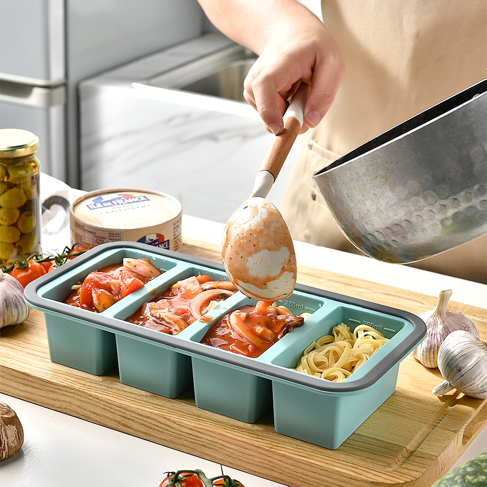 Divided Silicone Food Storage  - огляд і ціна Meal Prep Chia Pudding