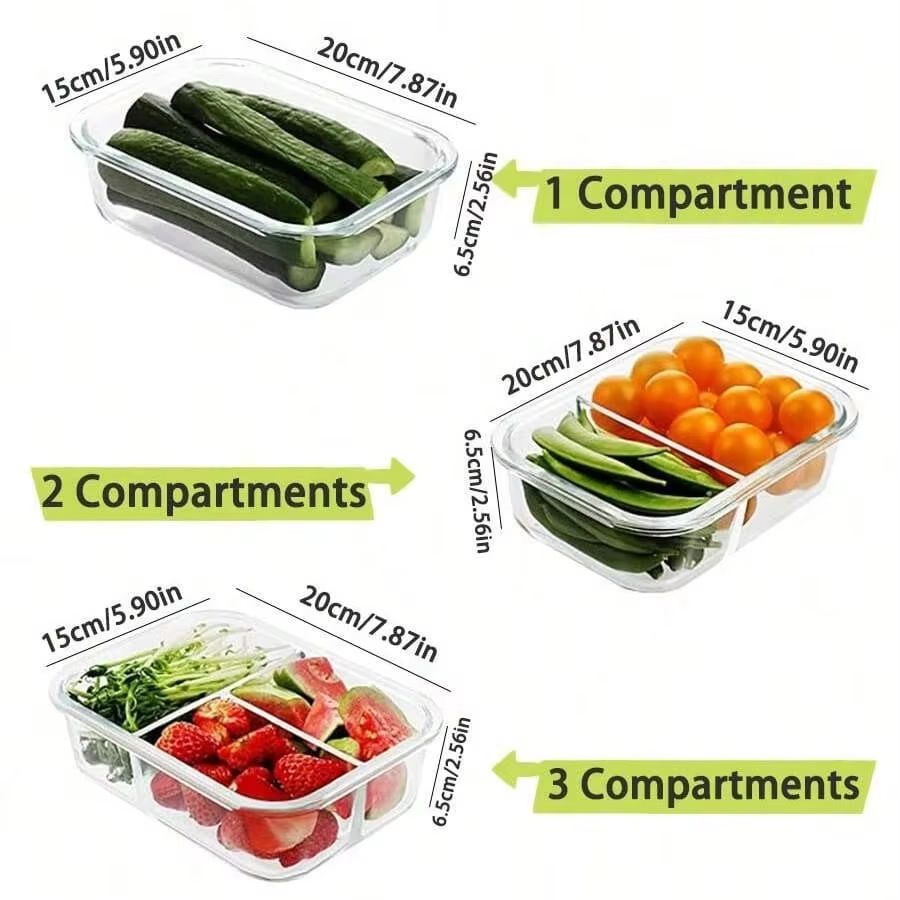 Glass Food Storage Container W - огляд і ціна Meal Prep Containers Xl