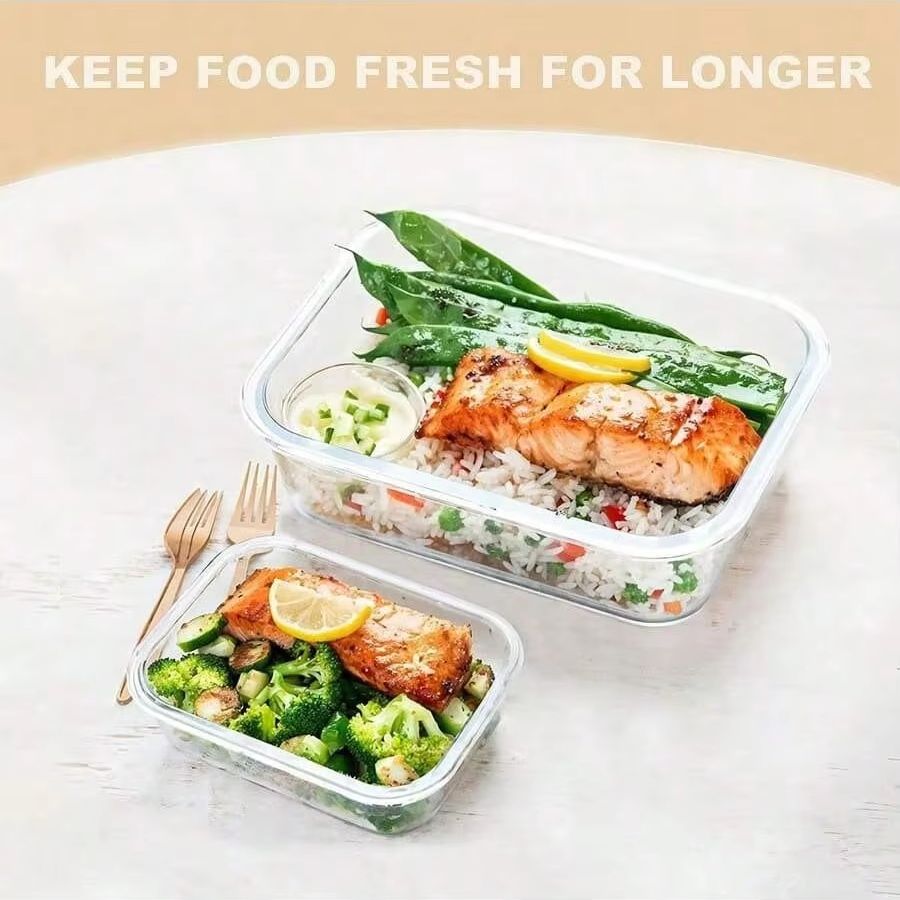 Glass Food Storage Container W - огляд і ціна Meal Prep Containers Xl