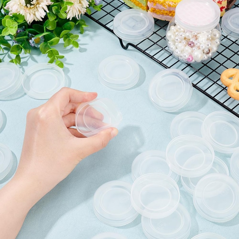 48 Pcs 2inch Yogurt Jar Lids C - огляд і ціна Meal Prep Yogurt