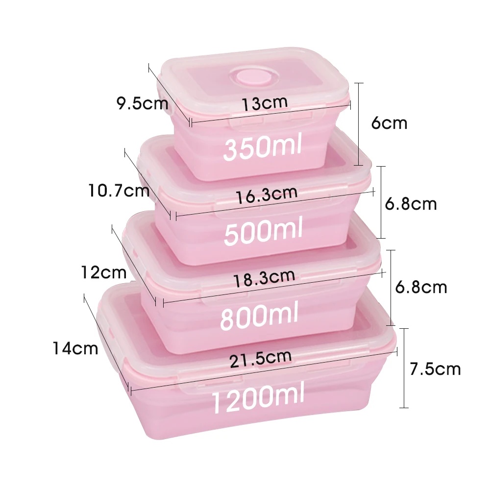 Collapsible Food Storage Conta - огляд і ціна Meal Prep Chia Pudding