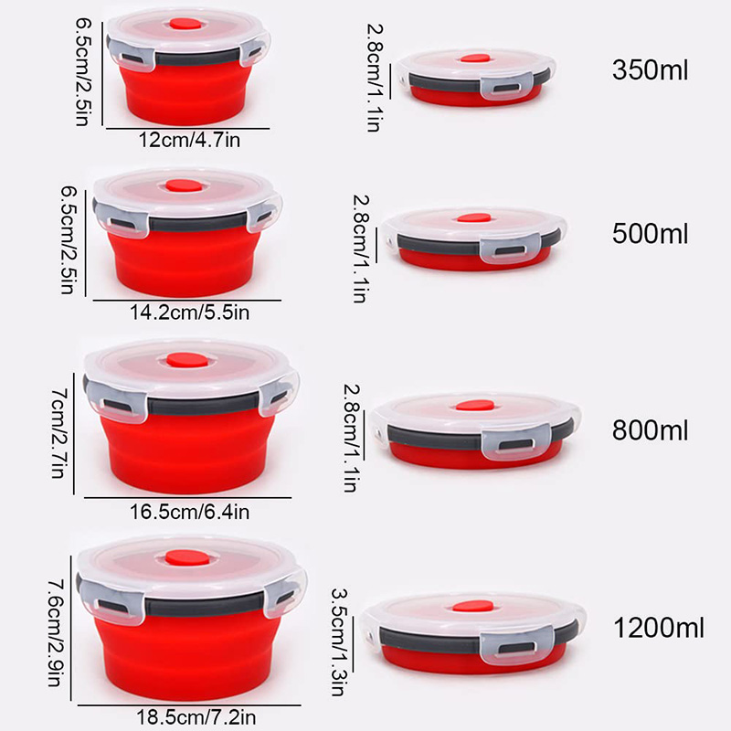 Collapsible Food Storage Conta - огляд і ціна Meal Prep Chia Pudding