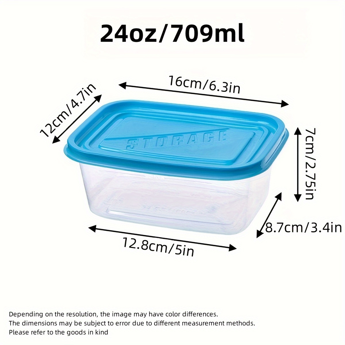 A Set of 6 Transparent Stackab - огляд і ціна Meal Prep Containers Xl