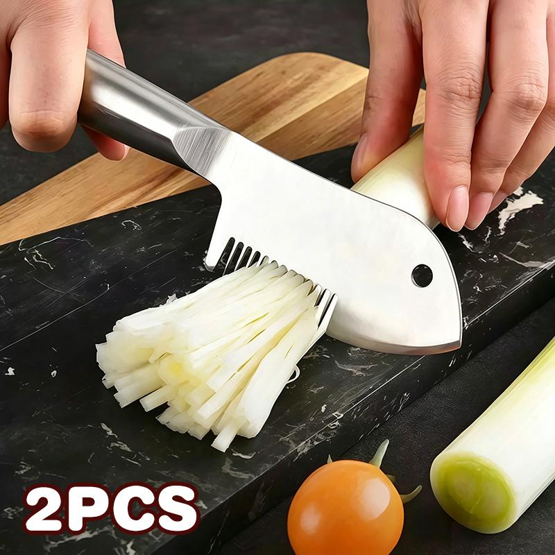 2 PCS Stainless Steel Scallion - огляд і ціна Meal Prep For Cutting