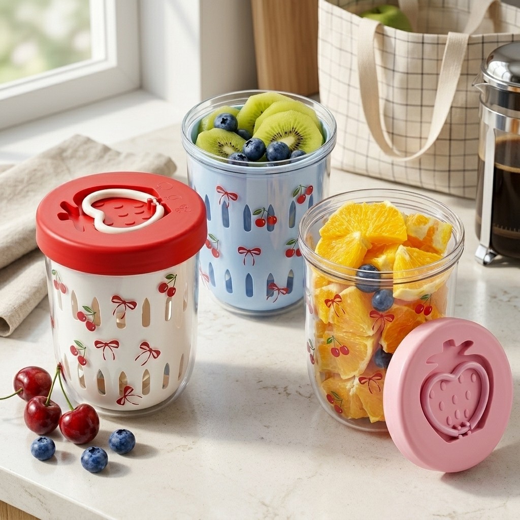 Plastic Salad Container with L - огляд і ціна Meal Prep Yogurt
