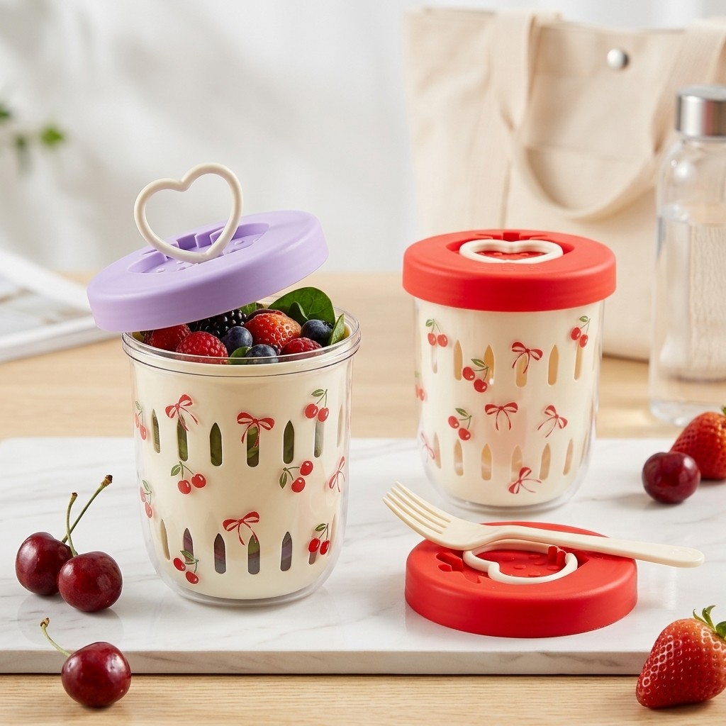 Plastic Salad Container with L - огляд і ціна Meal Prep Yogurt