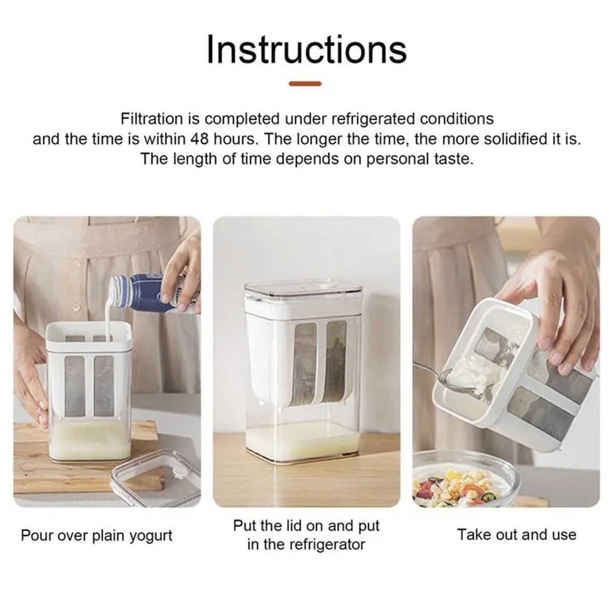 Yogurt Filter Food Strainer 11 - огляд і ціна Meal Prep Yogurt