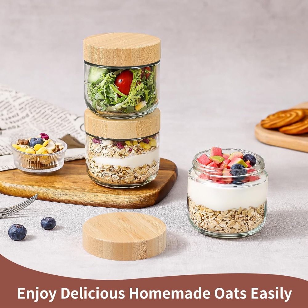 10 Oz Overnight Oats Container - огляд і ціна Meal Prep Chia Pudding