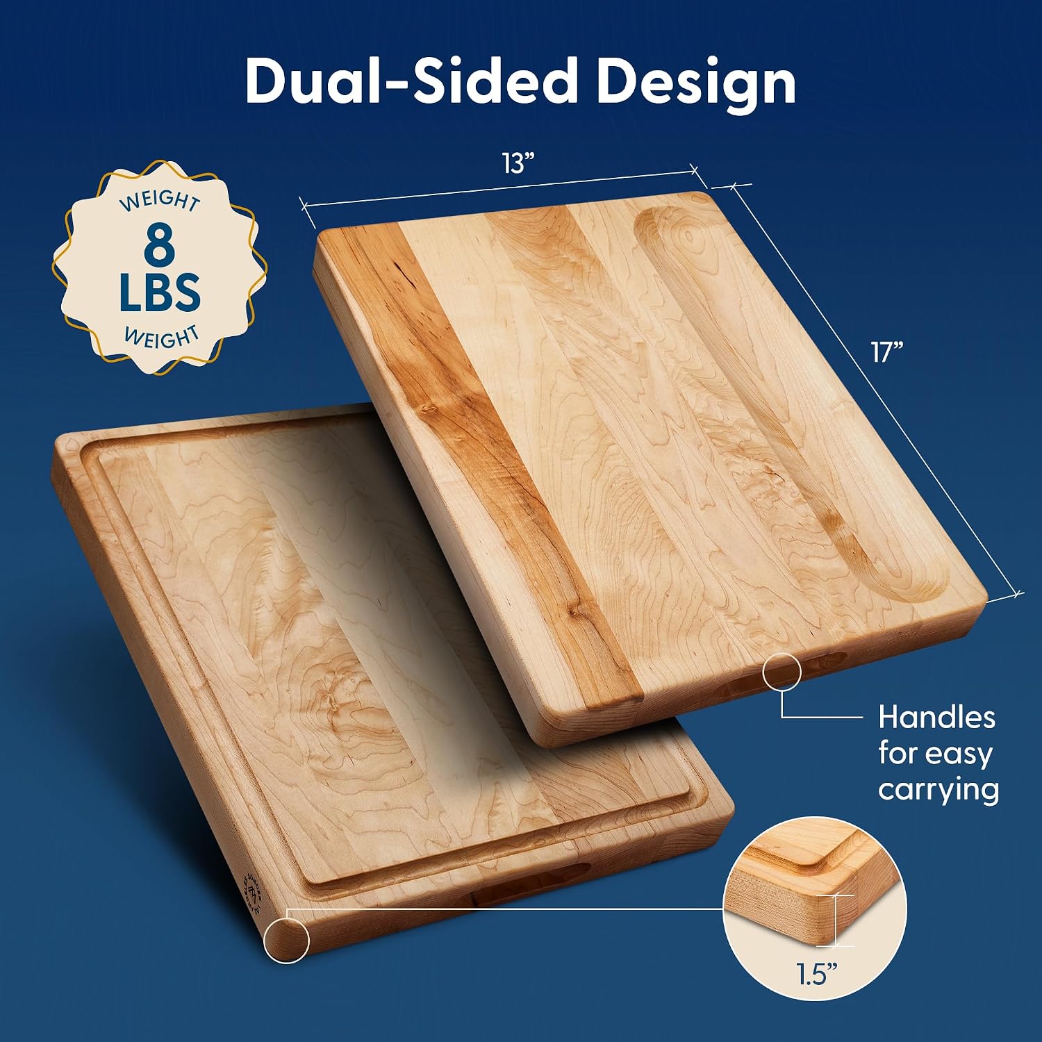 Hard Maple Wood Cutting Board, - огляд і ціна Meal Prep For Cutting