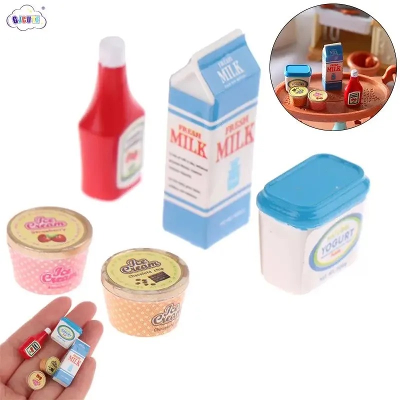 5Pcs/Set 1:12 Dollhouse Tomato - огляд і ціна Meal Prep Yogurt