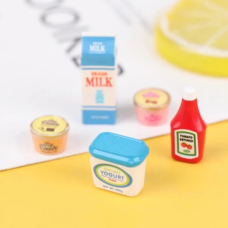 5Pcs/Set 1:12 Dollhouse Tomato - огляд і ціна Meal Prep Yogurt